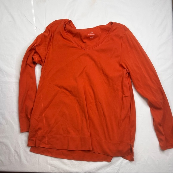 Bundle 4 J. Jill Shirt Pima Crew Neck Mix Long Sleeve Tee Women’s Large L150123 - Picture 5 of 10